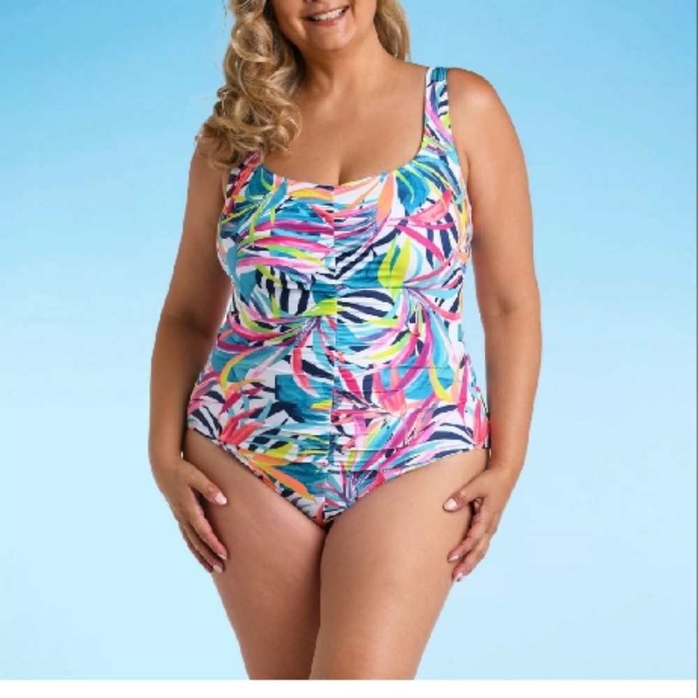 Tropical Print Swimsuit
